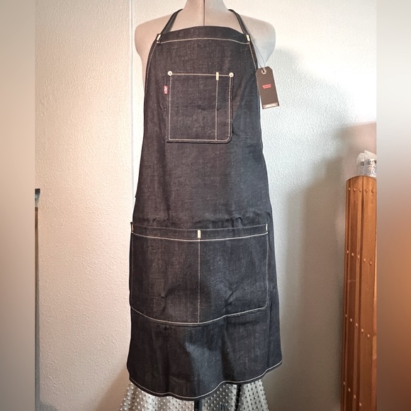 Levi’s Rigid Denim Utility BBQ Workwear Apron NWT - Picture 2 of 5